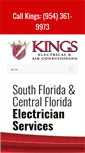 Mobile Screenshot of kingselectricians.com